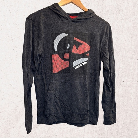 Quiksilver Black and Red Hoodie - Picture 1 of 3